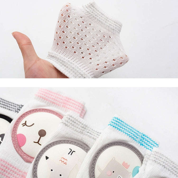 Baby Knee Pads Summer Mesh Thin Cotton Baby Crawling Anti-Fall Elbow Knee Pads Suitable Age: 0-4 ...