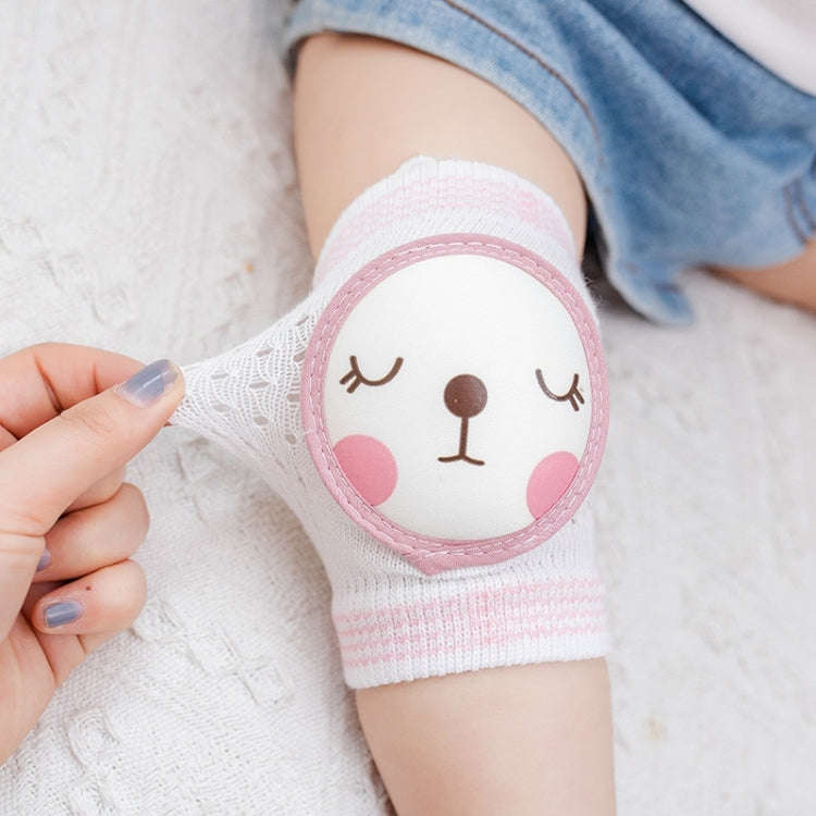 Baby Knee Pads Summer Mesh Thin Cotton Baby Crawling Anti-Fall Elbow Knee Pads Suitable Age: 0-4 ...