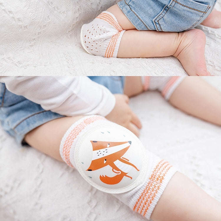 Baby Knee Pads Summer Mesh Thin Cotton Baby Crawling Anti-Fall Elbow Knee Pads Suitable Age: 0-4 ...
