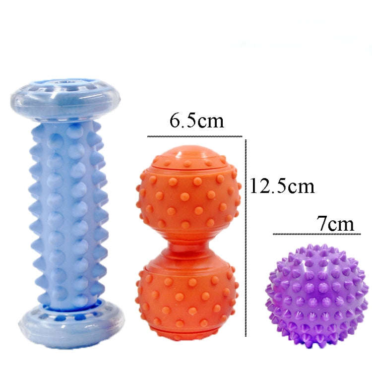 Massage Ball Plantar Fascia Ball Muscle Relaxation Fitness Ball Hand Holding Ball,Style: Blue Foo...