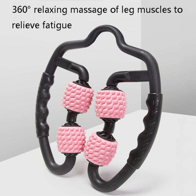 Foam Shaft Muscle Massage Roller Yoga Roller Fitness Supplies(Water-drop Type Classic Black)