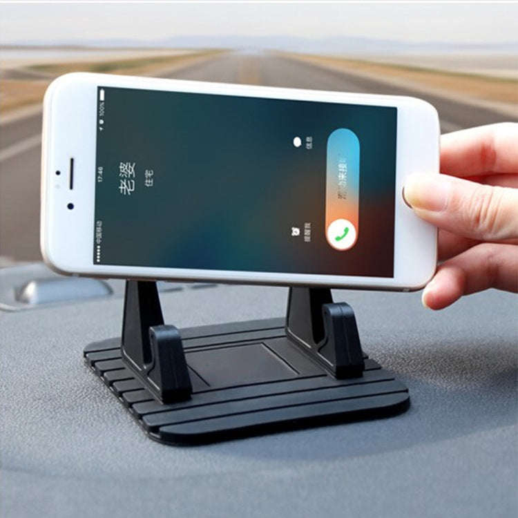 6 PCS Silicone Car Mobile Phone Bracket Car Mini Lazy Bracket(Black)