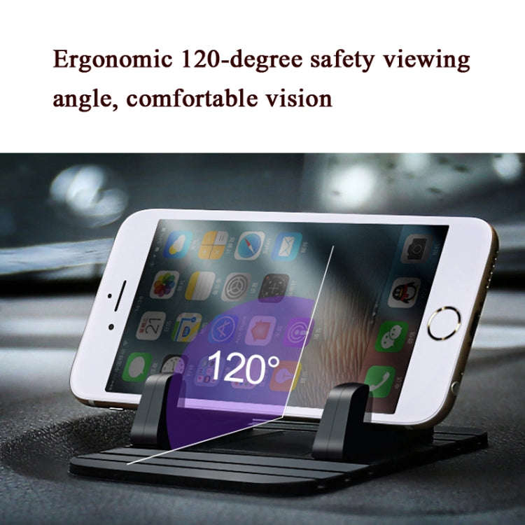 6 PCS Silicone Car Mobile Phone Bracket Car Mini Lazy Bracket(Black)