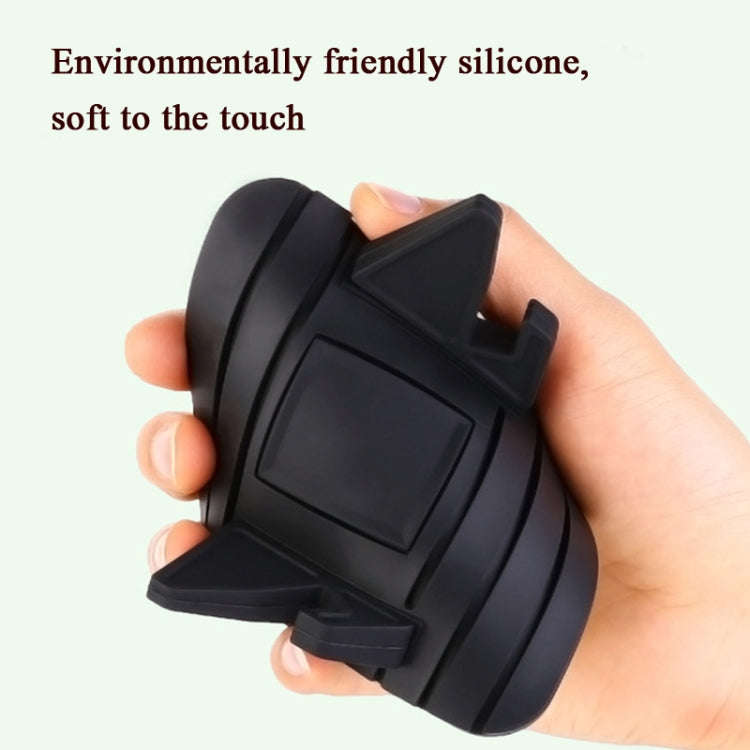 6 PCS Silicone Car Mobile Phone Bracket Car Mini Lazy Bracket(Black)