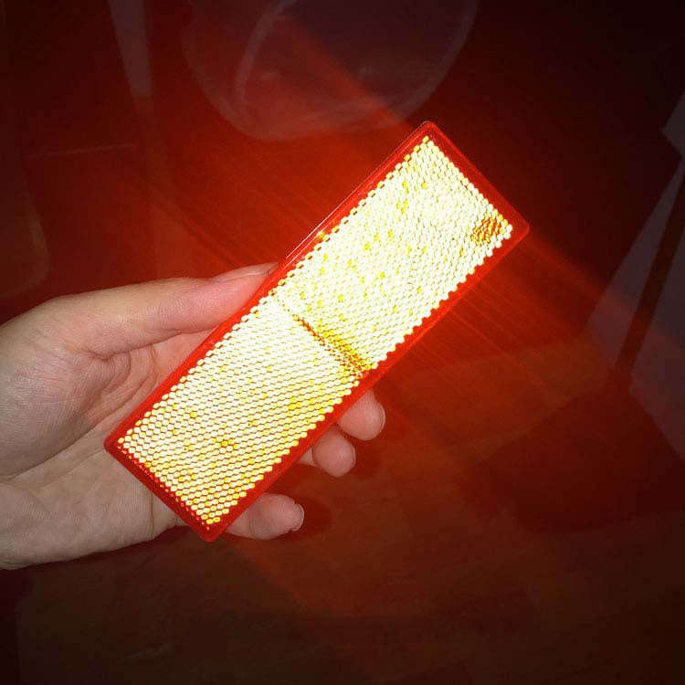 50 PCS Car Body Reflective Stickers Plastic Reflective Strip Reflector Truck Reflective Tablet No...