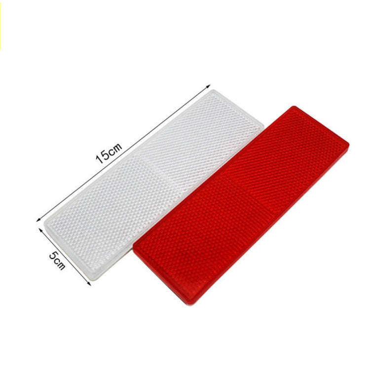 50 PCS Car Body Reflective Stickers Plastic Reflective Strip Reflector Truck Reflective Tablet No...