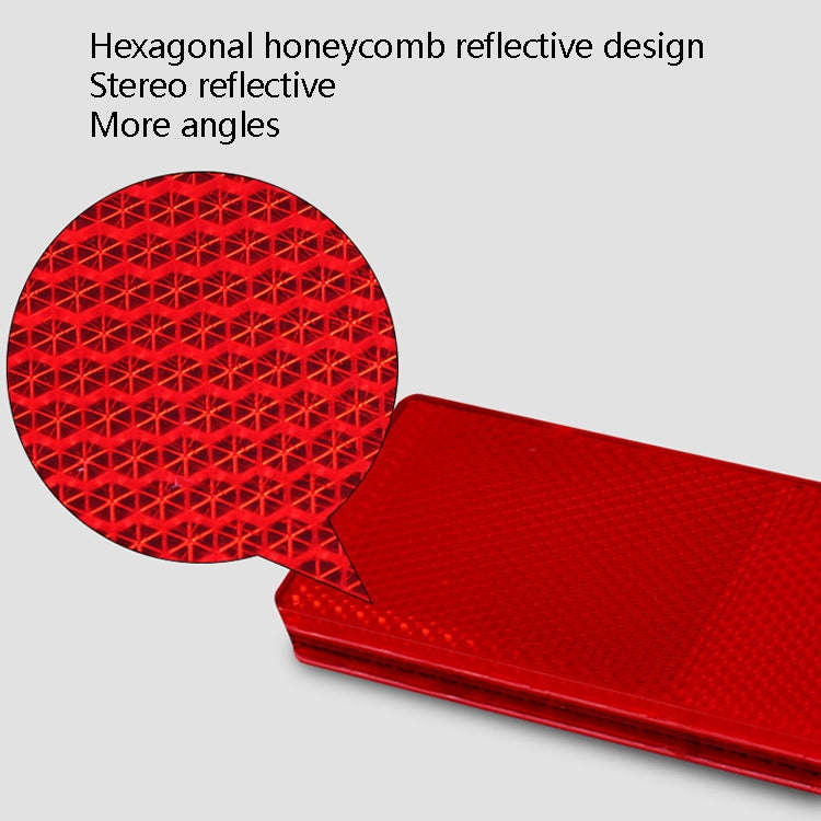 50 PCS Car Body Reflective Stickers Plastic Reflective Strip Reflector Truck Reflective Tablet No...