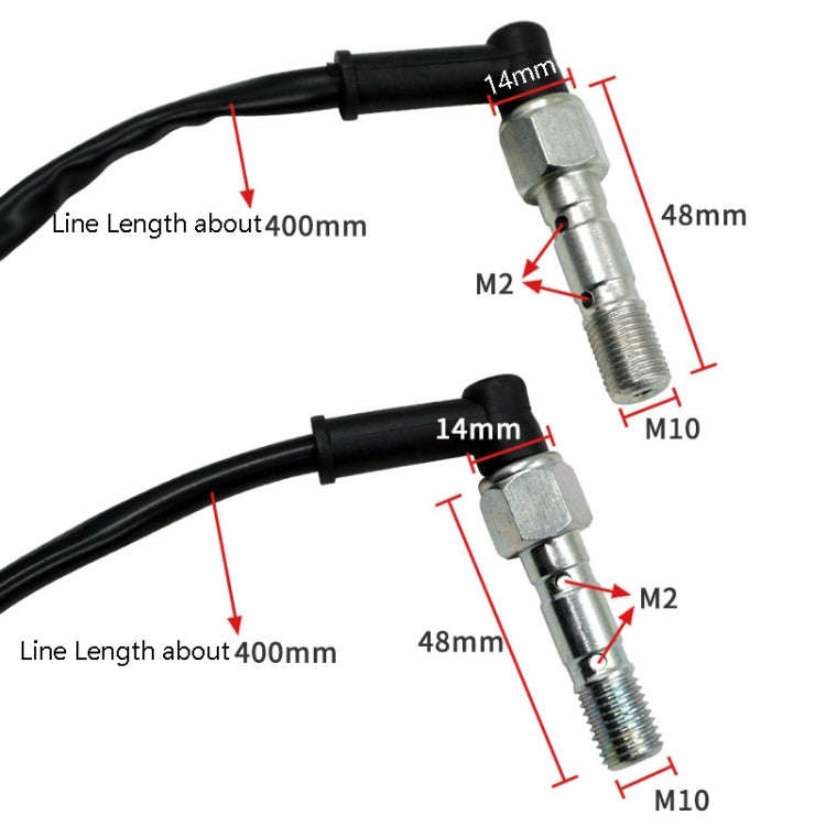 Motorcycle Accessories Disc Brake Pad M10 Hydraulic Brake Switch Double Hole Hydraulic Brake Swit...