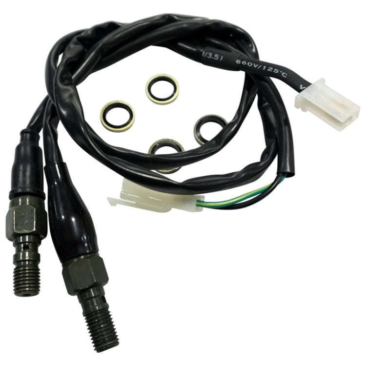 2 PCS Motorcycle Modified Accessories Disc Brake Hydraulic Switch Line, Specification: M10 x 1.25...