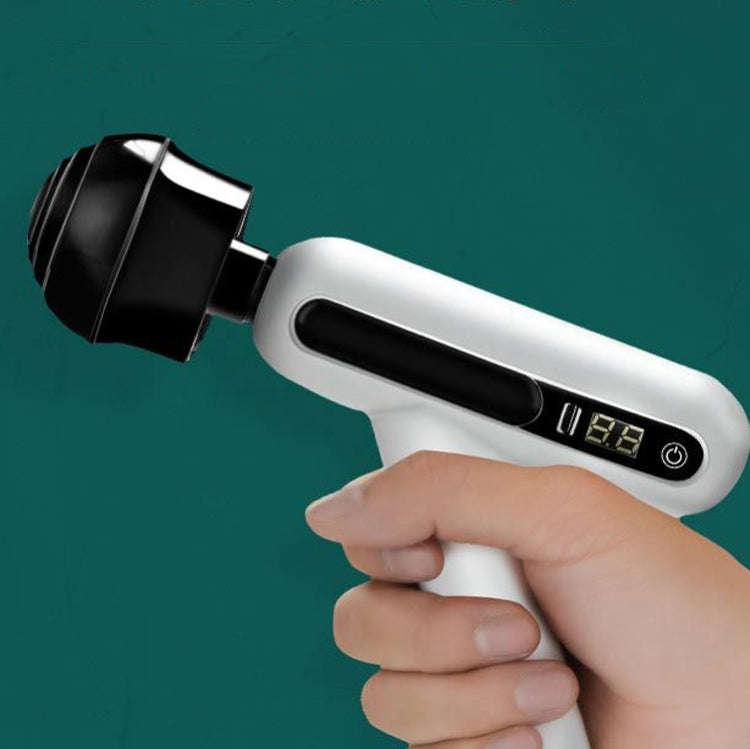 Mini Portable USB Rechargeable Electric Fascia Gun Muscle 12-speed Adjustable LCD Touch Screen Ma...