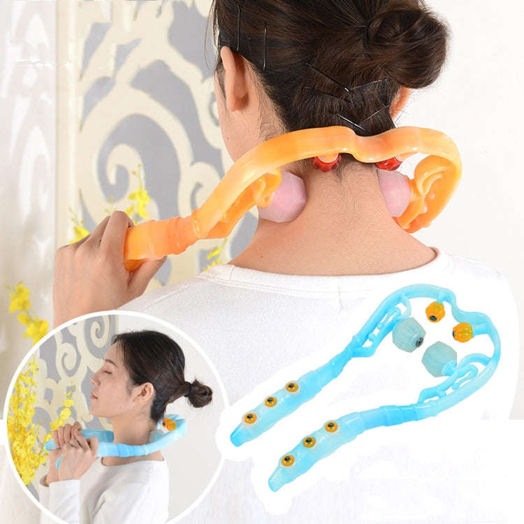 Manual Cervical Massager Home Multi-Function Shoulder And Neck Massage Roller, Shape: Strengthen ...