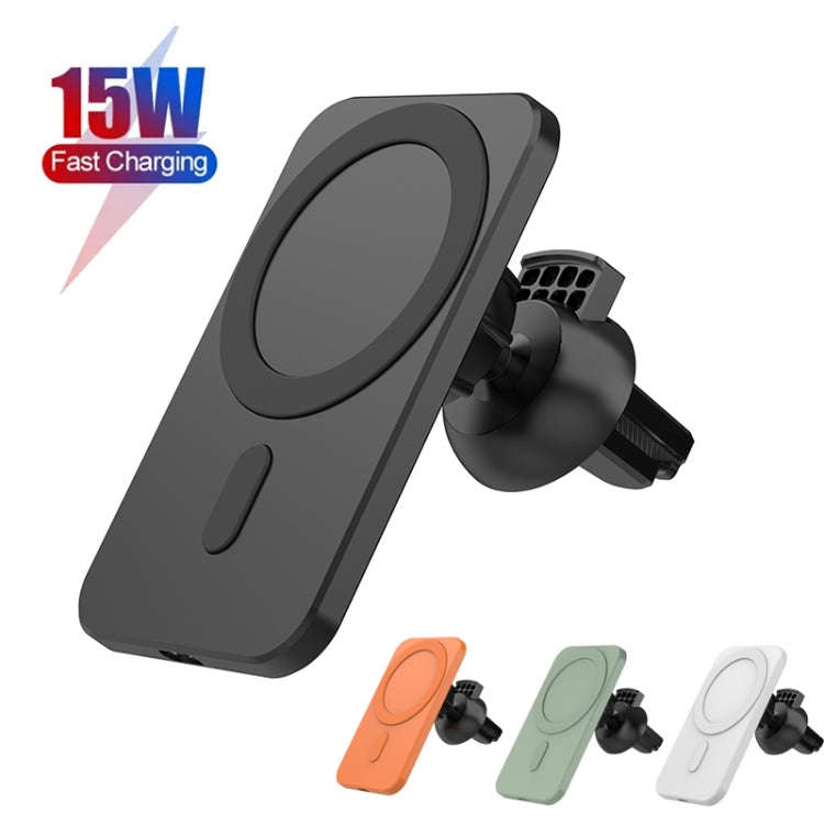N16 10W Car Air Outlet + Suction Cup Magsafe Magnetic Phone Universal Wireless Charger Mobile Hol...