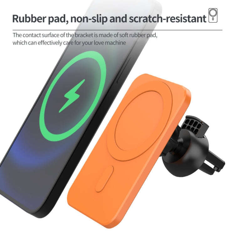 N16 10W Car Air Outlet + Suction Cup Magsafe Magnetic Phone Universal Wireless Charger Mobile Hol...