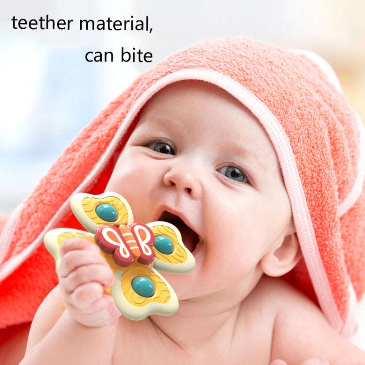 A6 Baby Sucker Rotary Toys Fun Fingertip Spinning Top Bathing Water Toys(Bee + Snail + Butterfly ...