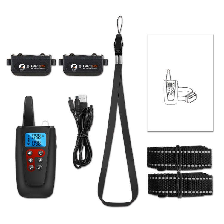 PaiPaitek PD526V-2 1 In 2 100-Speed Sound Vibration Remote Control Training Dog Device Anti-Barki...