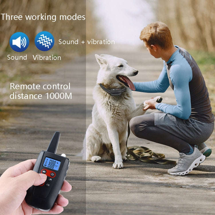 PaiPaitek PD526V-2 1 In 2 100-Speed Sound Vibration Remote Control Training Dog Device Anti-Barki...