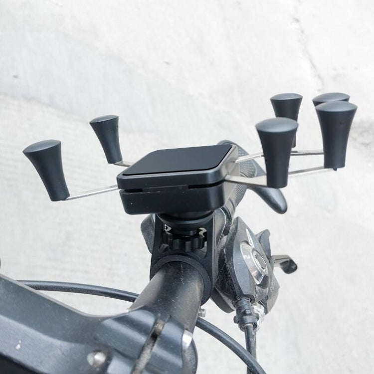 Metal Six Claw Cycling Mobile Phone Bracket Bicycle Motorcycle Electric Car Mobile Phone Bracket(...