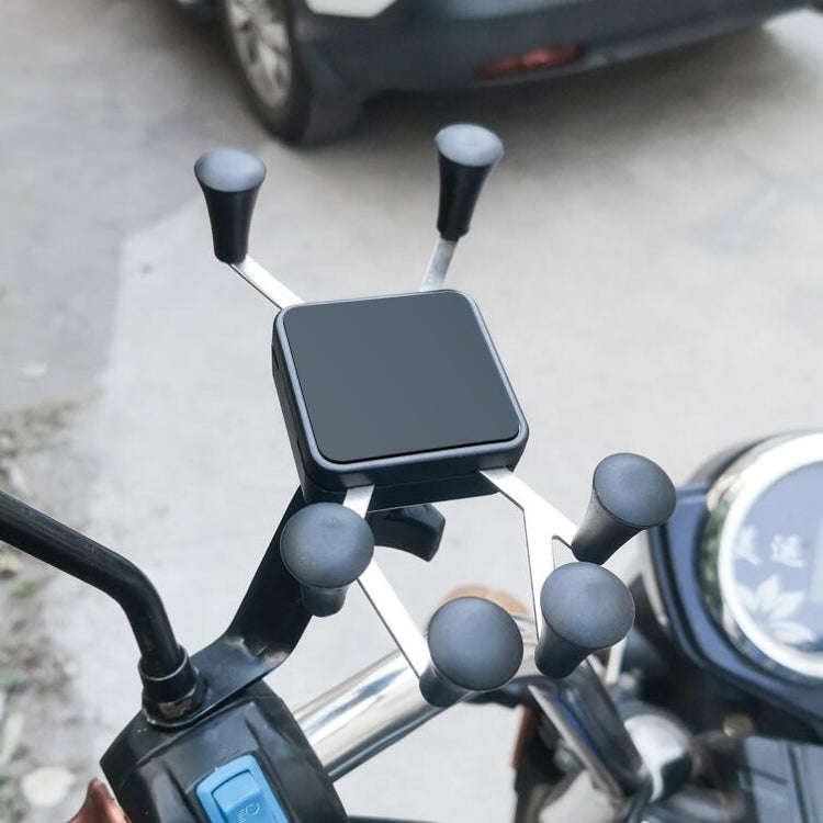 Metal Six Claw Cycling Mobile Phone Bracket Bicycle Motorcycle Electric Car Mobile Phone Bracket(...