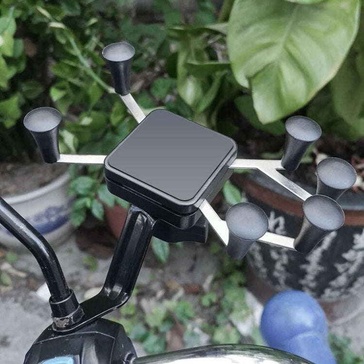 Metal Six Claw Cycling Mobile Phone Bracket Bicycle Motorcycle Electric Car Mobile Phone Bracket(...