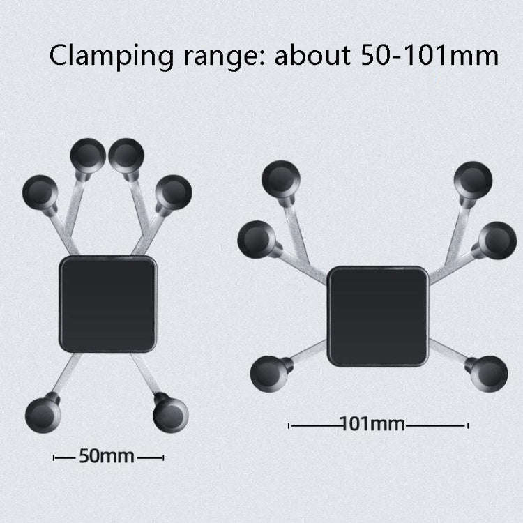 Metal Six Claw Cycling Mobile Phone Bracket Bicycle Motorcycle Electric Car Mobile Phone Bracket(...