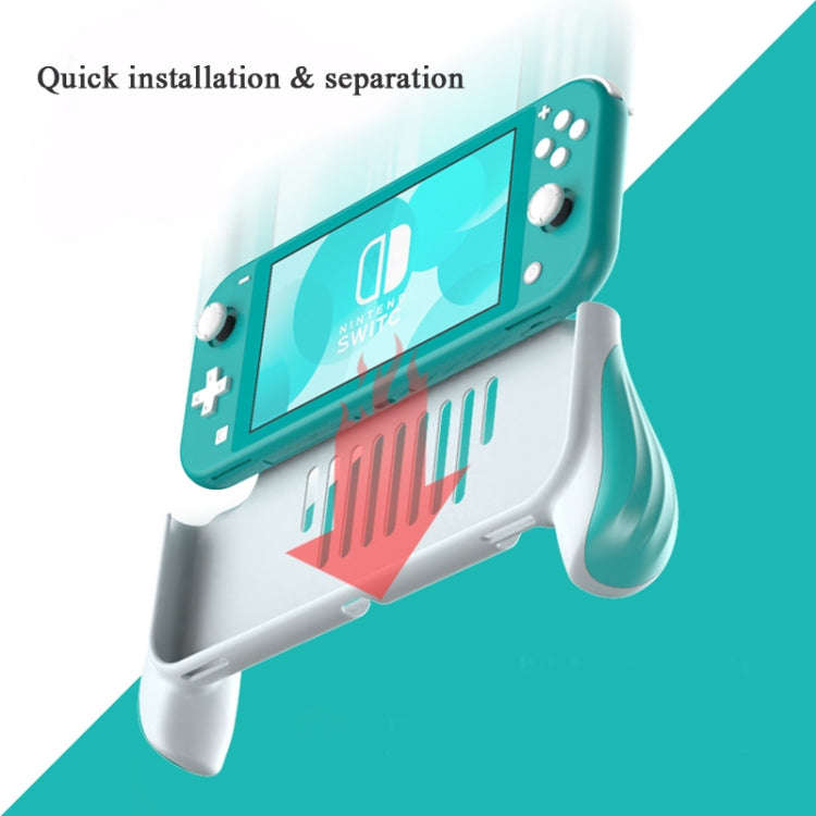 2 PCS Gamepad Grip Cover Case For Nintendo Switch Lite(Dark Gray)