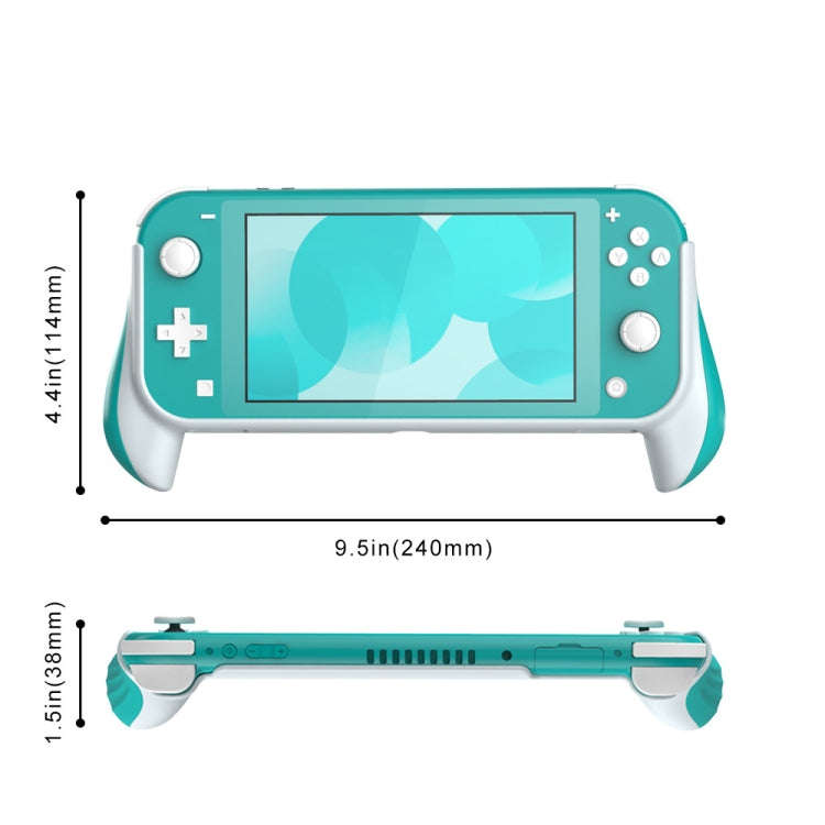 2 PCS Gamepad Grip Cover Case For Nintendo Switch Lite(Dark Gray)