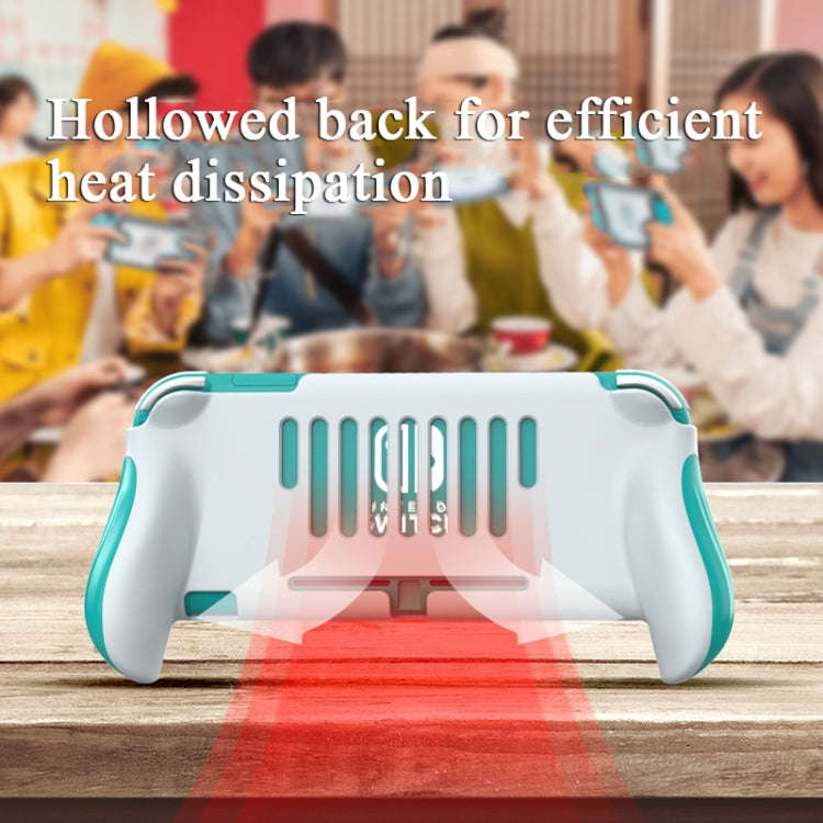 2 PCS Gamepad Grip Cover Case For Nintendo Switch Lite(Dark Gray)