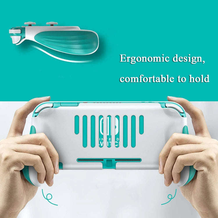 2 PCS Gamepad Grip Cover Case For Nintendo Switch Lite(Blue)