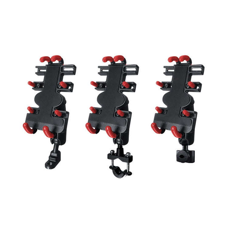 Motorcycle Metal Navigation Mobile Phone Bracket,Style: Rearview Mirror Installation (Anti-theft)
