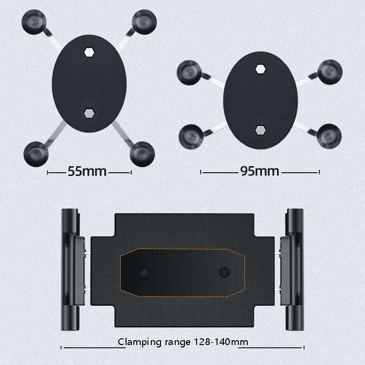 Bus Truck Mobile Phone Bracket Suction Cup Car Mobile Phone Bracket(Folding Flat Back Clip)
