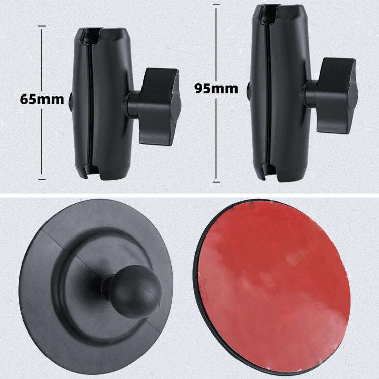 Curved Adhesive Car Instrument Table Bracket Car Mobile Phone Bracket Plastic Clamp Arm Style: Sm...
