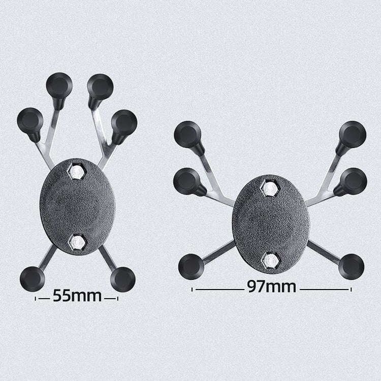Eagle Claws X-Type Six-Claw Metal Mobile Phone Back Clip Bicycle Motorcycle Mobile Phone Holder(G...