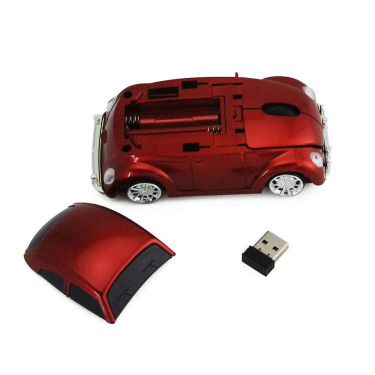 CM0010B 1200 DPI 3-keys Car Shape Wireless Mouse(Black)
