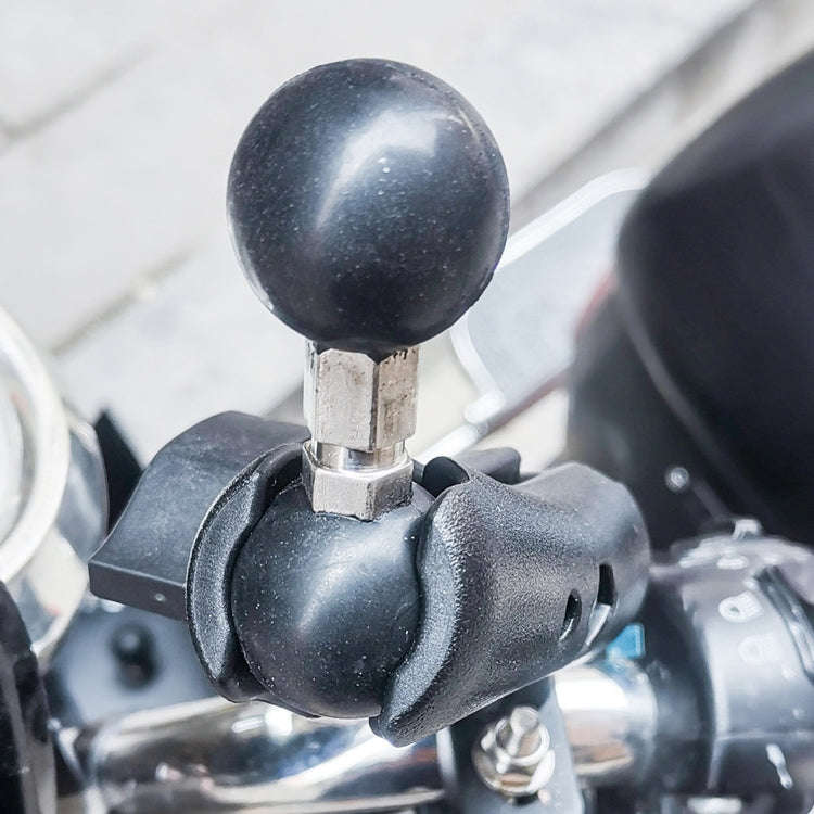 Industrial Instrument Bracket Locomotive Rubber Fixed Double Ball Adapter(25.4-25.4mm Ball Head)