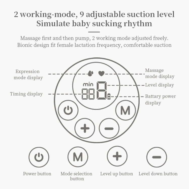 Wearable Automatic Breast Pump Massage Hands-free Invisible Wireless Large Suction Breast Pump S1...