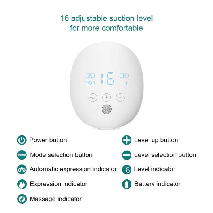 Wearable Automatic Breast Pump Massage Hands-free Invisible Wireless Large Suction Breast Pump S4...