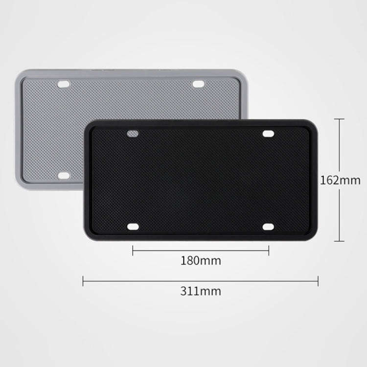 2 Sets Waterproof Rustproof Non-damaging Car Paint Silicone License Plate Frame, Specification: U...