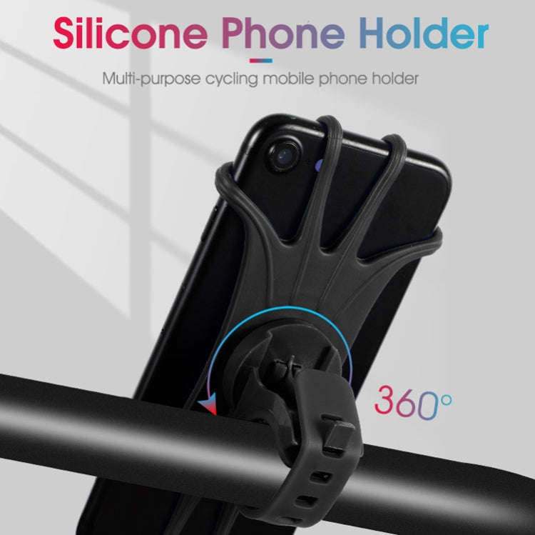 Multifunctional Silicone Bicycle Mobile Phone Holder Motorcycle Riding Navigation Fixed Bracket(B...