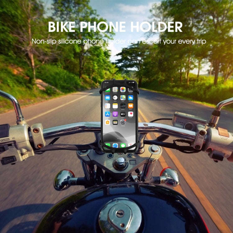 Multifunctional Silicone Bicycle Mobile Phone Holder Motorcycle Riding Navigation Fixed Bracket(G...