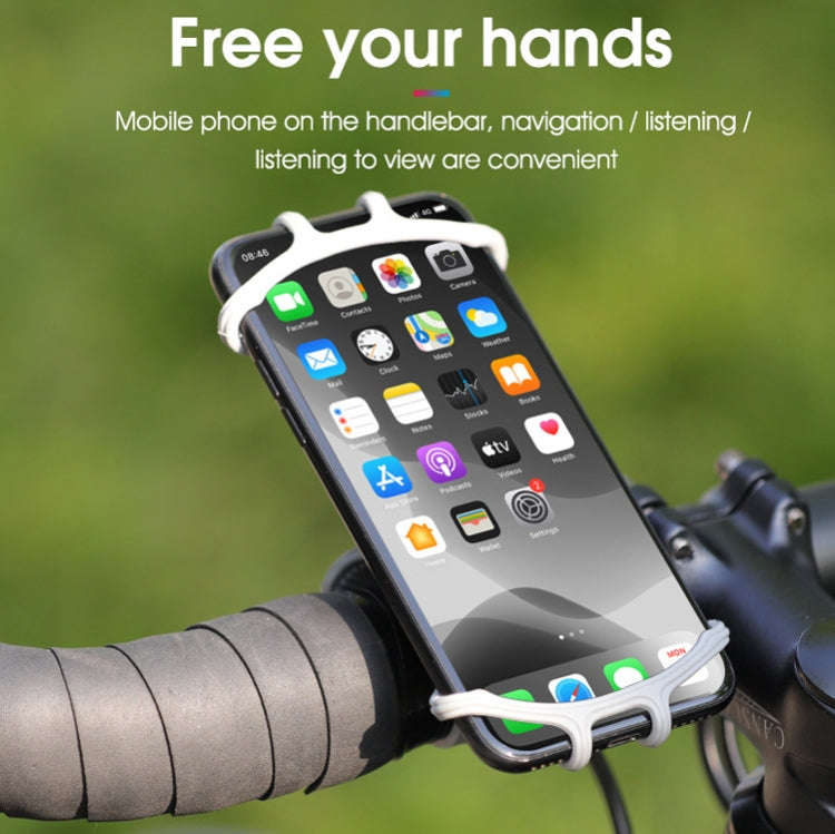 Multifunctional Silicone Bicycle Mobile Phone Holder Motorcycle Riding Navigation Fixed Bracket(B...
