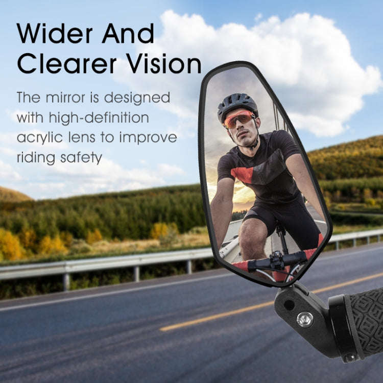 1 Pair WEST BIKING Bicycle Rearview Mirror Adjustable Mirror Mountain Bike Foldable Rearview Mirr...