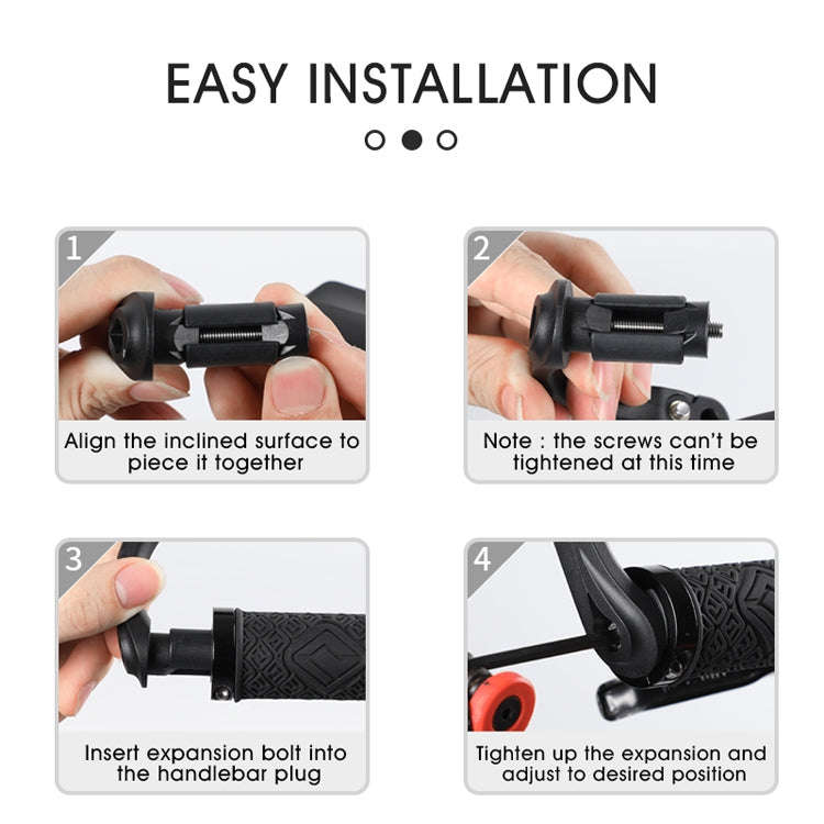 1 Pair WEST BIKING Bicycle Rearview Mirror Adjustable Mirror Mountain Bike Foldable Rearview Mirr...