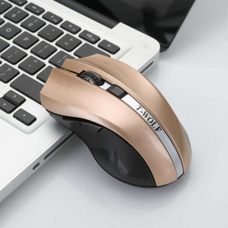 T-WOLF Q5 2.4GHz 5-Buttons 2000 DPI Wireless Mouse Silent And Non-Light Gaming Office Mouse For C...