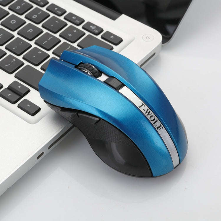 T-WOLF Q5 2.4GHz 5-Buttons 2000 DPI Wireless Mouse Silent And Non-Light Gaming Office Mouse For C...