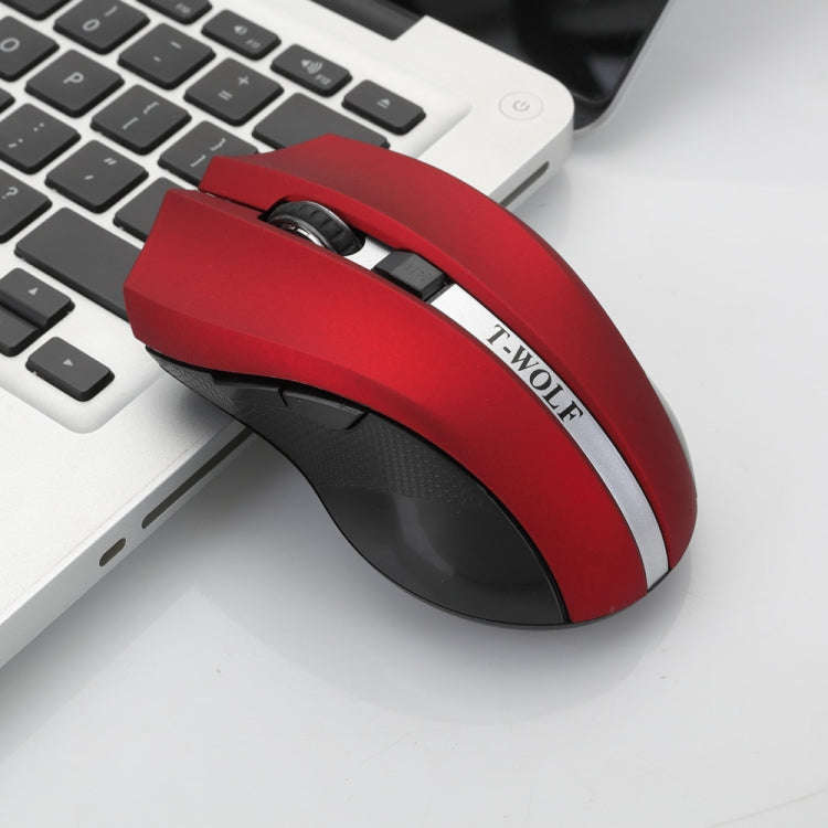 T-WOLF Q5 2.4GHz 5-Buttons 2000 DPI Wireless Mouse Silent And Non-Light Gaming Office Mouse For C...