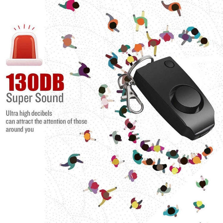 YY701 2 PCS Women Personal Safety Protection Alarm Emergency Alarm For The Elderly & Children(Black)