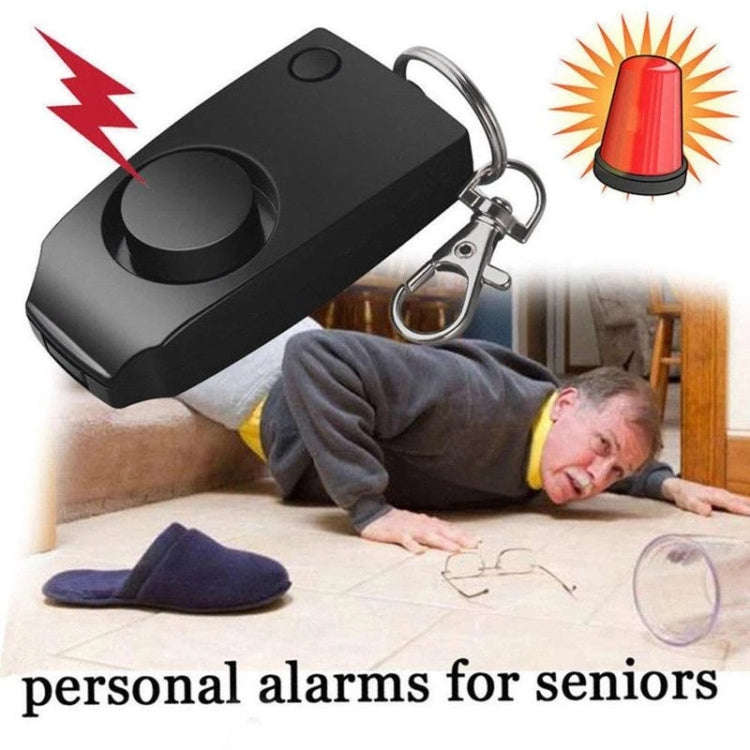 YY701 2 PCS Women Personal Safety Protection Alarm Emergency Alarm For The Elderly & Children(Black)