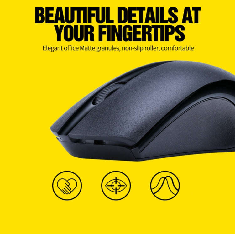 T-WOLF Q2 3-Buttons 1200 DPI 2.4GHz Wireless Mouse(Pink)