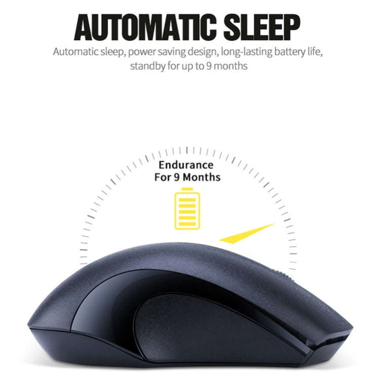 T-WOLF Q2 3-Buttons 1200 DPI 2.4GHz Wireless Mouse(Pink)