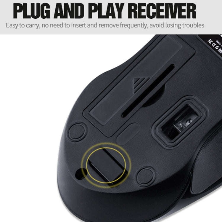 T-WOLF Q2 3-Buttons 1200 DPI 2.4GHz Wireless Mouse(Pink)